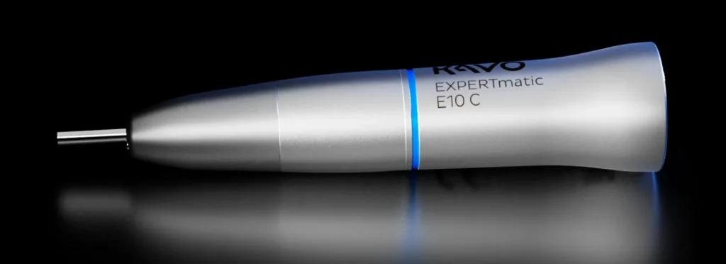 KaVo EXPERTmatic LUX E10 C – rovný násadec s prevodovým pomerom 1:1.